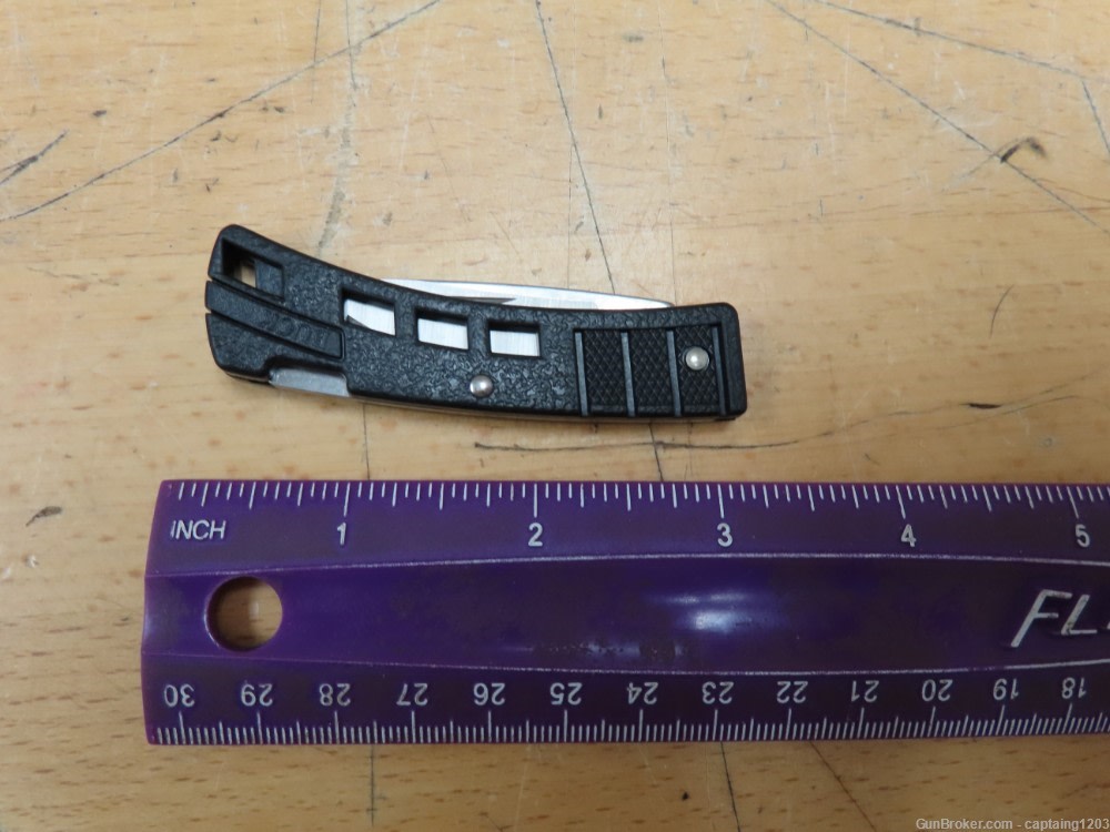 Vintage Mini Buck Pocket Knife, Black (B425-BK-0) USA!-img-7