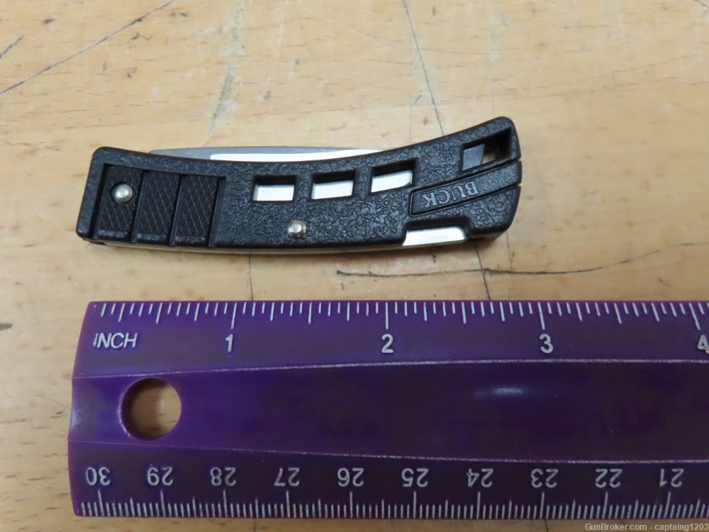 Vintage Mini Buck Pocket Knife, Black (B425-BK-0) USA!-img-8