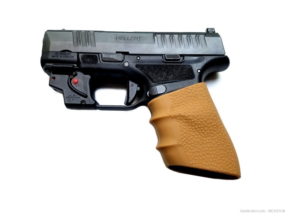 3pcs Light Brown Universal Silicone Grips Sleeves for Full Size Pistols-img-4