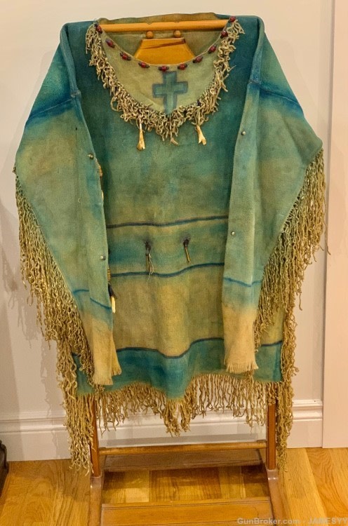 Extreme 1800’s Beaded-Painted Indian Shirt. Will Trade!!-img-5