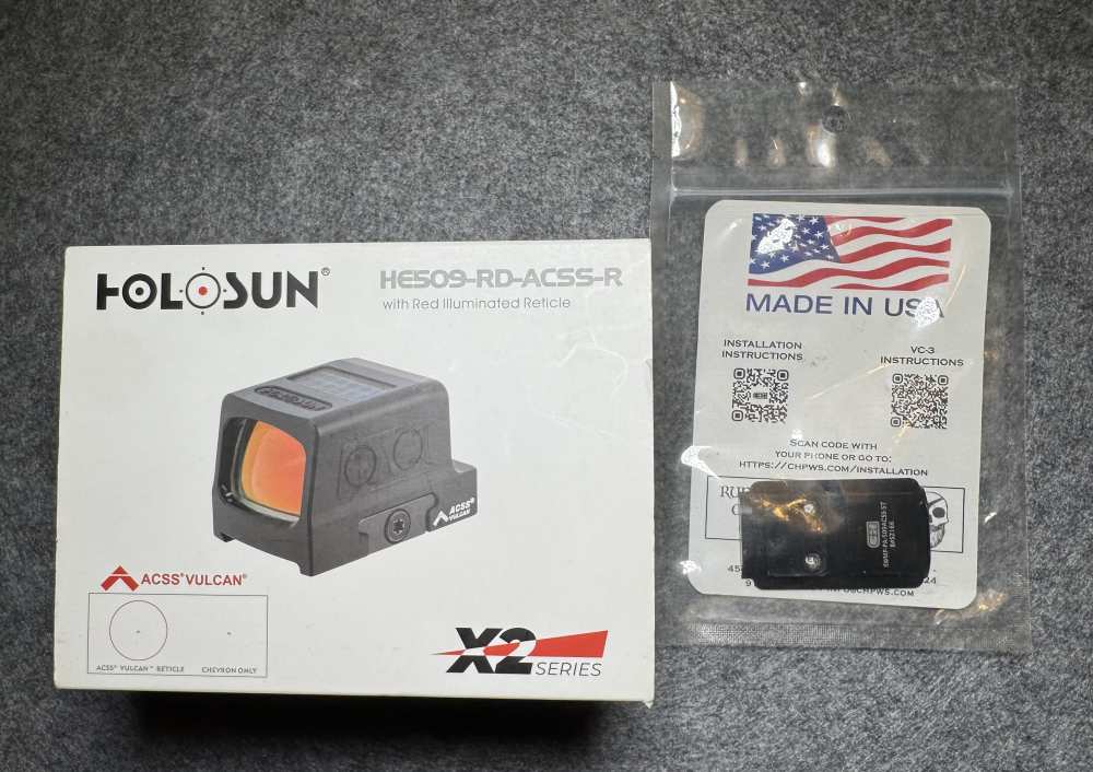 Holosun 509 Red Dot Sight HE509-RD-ACSS-R Extra Plate!-img-10