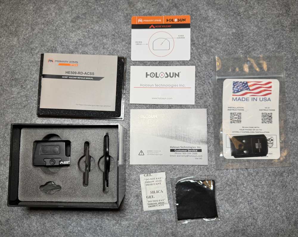 Holosun 509 Red Dot Sight HE509-RD-ACSS-R Extra Plate!-img-19