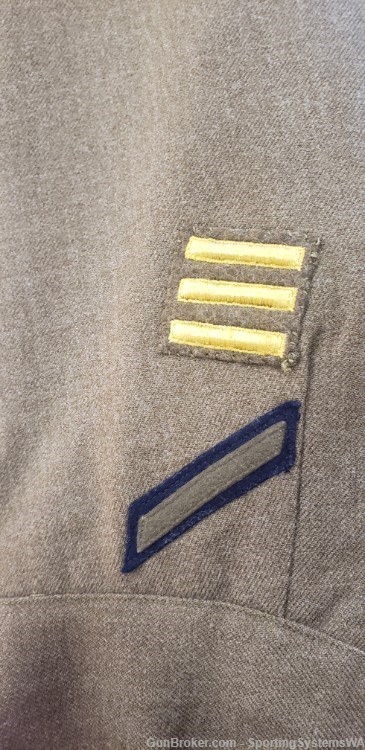 WWII IKE Style Jacket, Named, with Shirt and Pants.-img-4