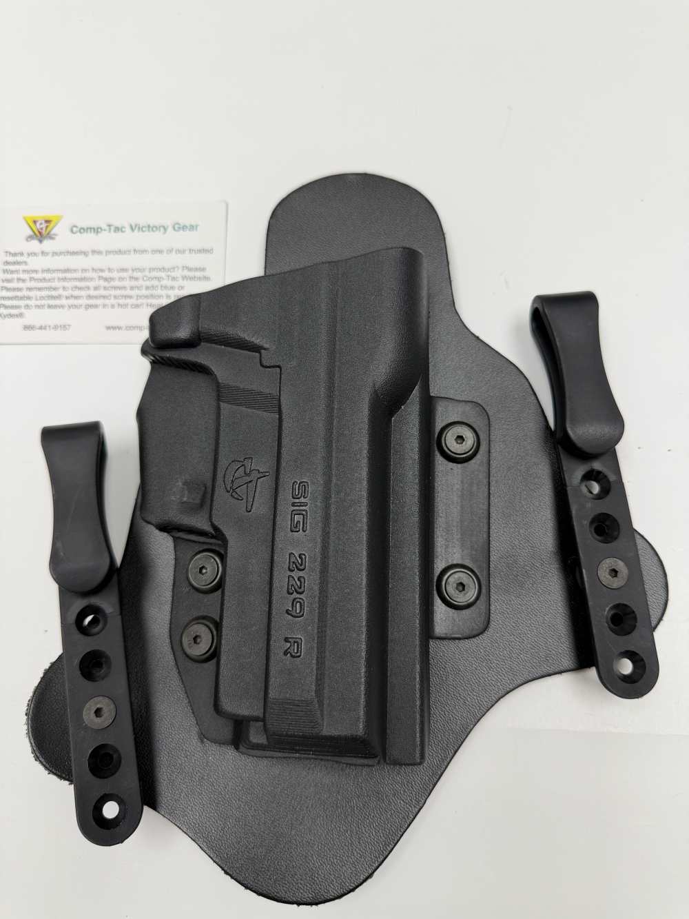 SIG 229 HOLSTER, IWB, RIGHT HAND, 1.5'' BELT CLIP, MADE BY COMP-TAC USA-img-0