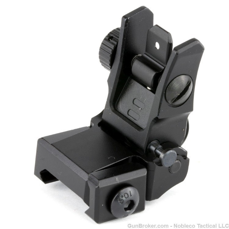 AR-15 Rear Flip-Up Sight Picatinny Dual Aiming Aperture UTG-img-2