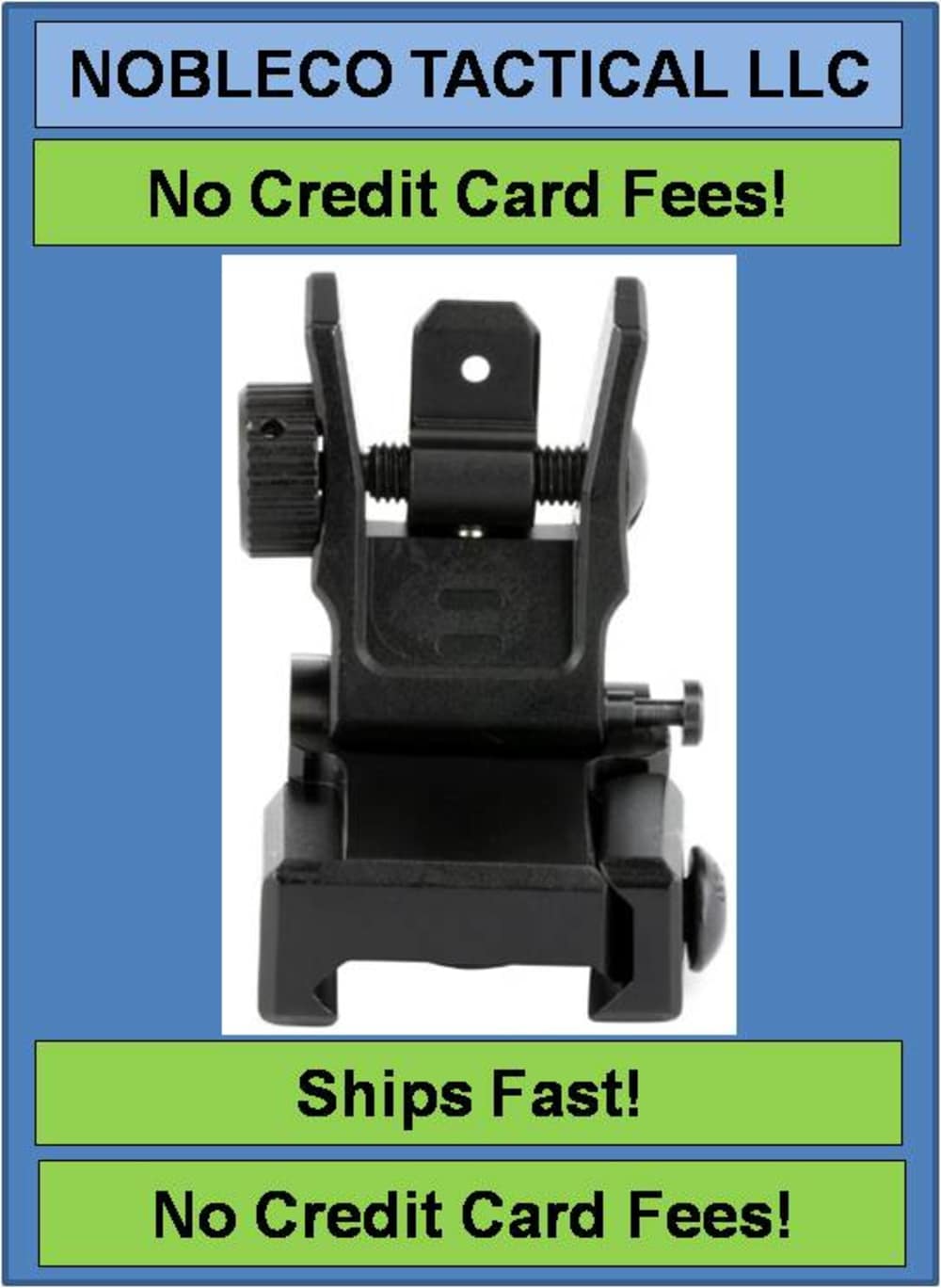 AR-15 Rear Flip-Up Sight Picatinny Dual Aiming Aperture UTG-img-0