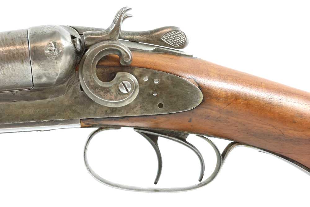 Remington Model 1889, Side by Side Shotgun with Damascus Steel Barrel-img-10