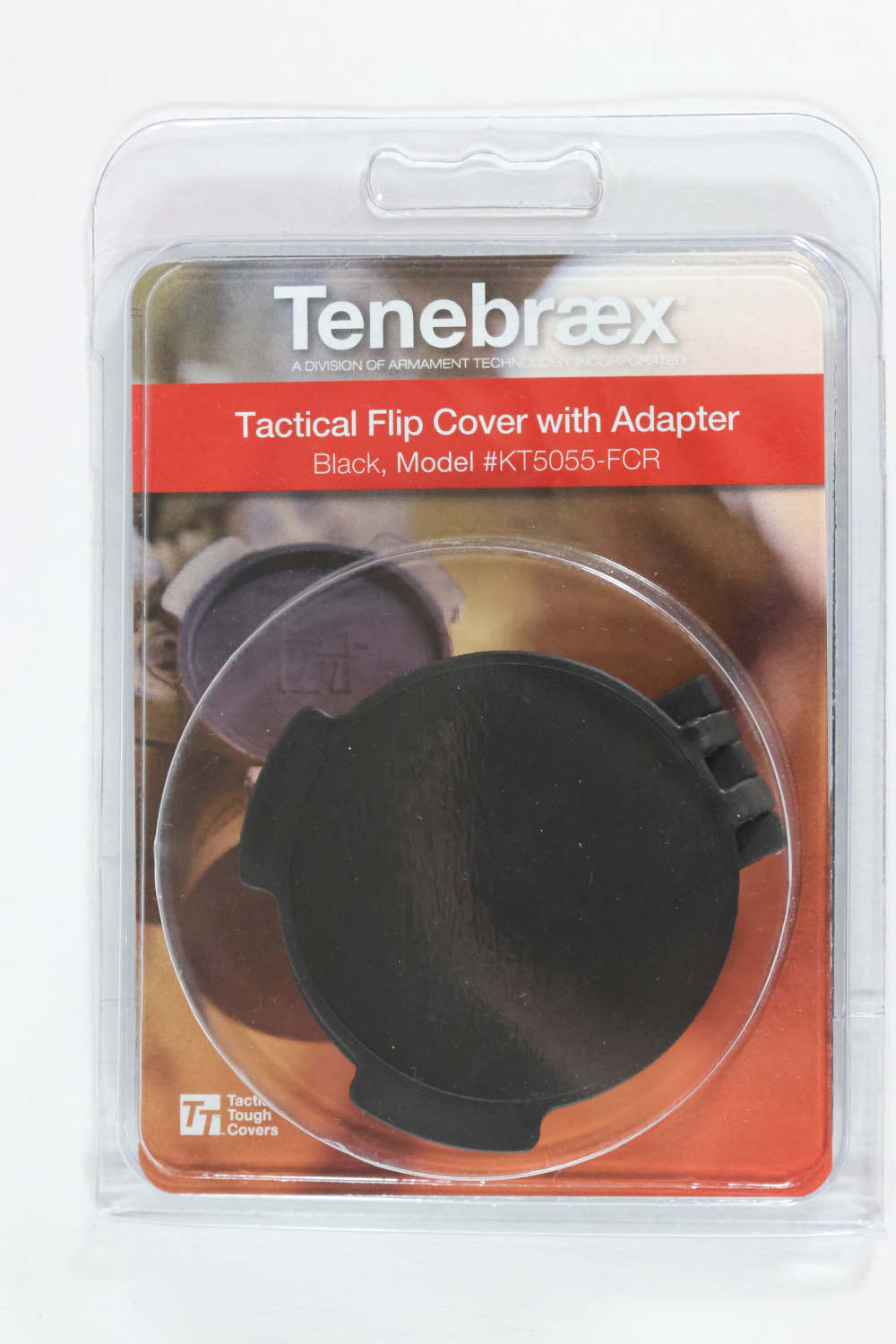 Tenebraex Tactical Flip Cover with Adapter, Black-img-1