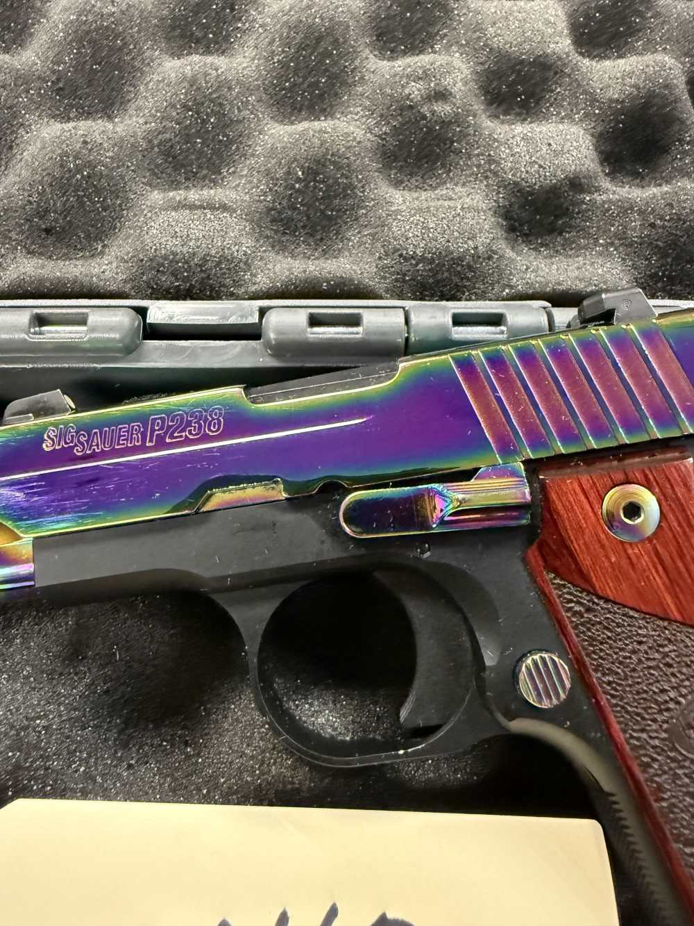 Preowned Sig Sauer P238 .380  Titanium Rainbow -img-3