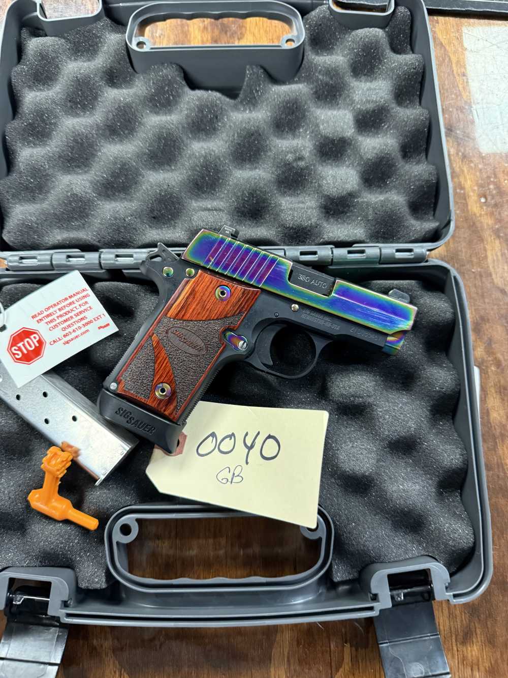 Preowned Sig Sauer P238 .380  Titanium Rainbow -img-7