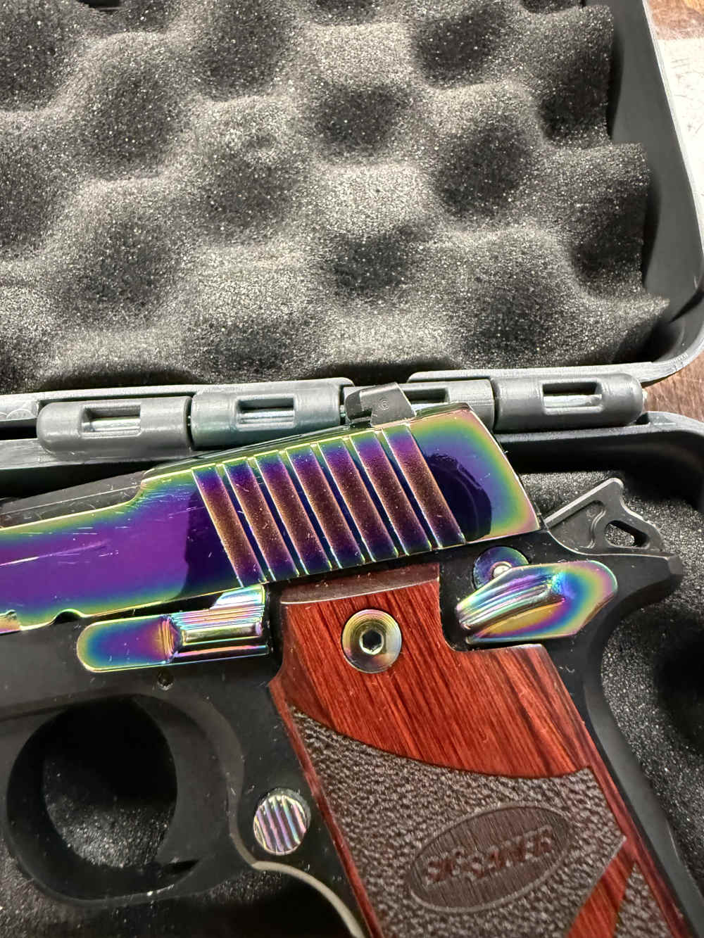 Preowned Sig Sauer P238 .380  Titanium Rainbow -img-4