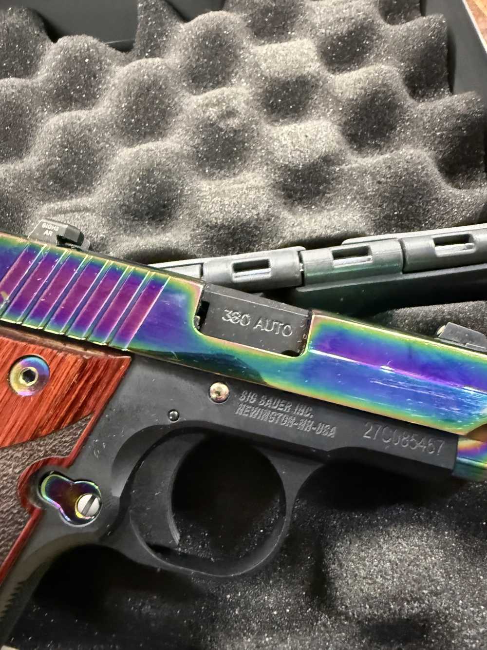 Preowned Sig Sauer P238 .380  Titanium Rainbow -img-9