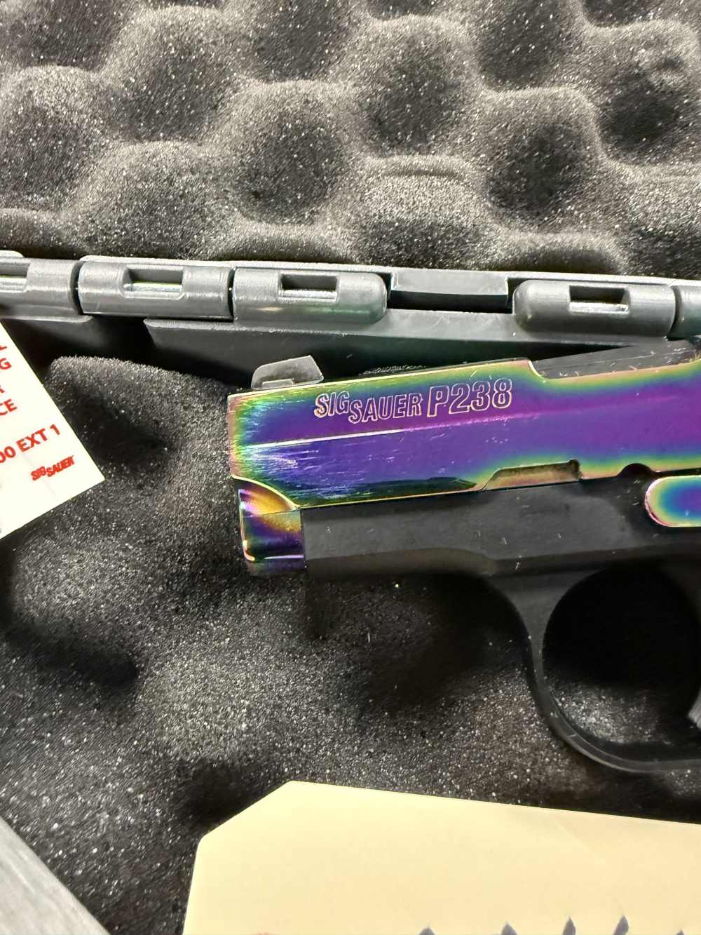 Preowned Sig Sauer P238 .380  Titanium Rainbow -img-2