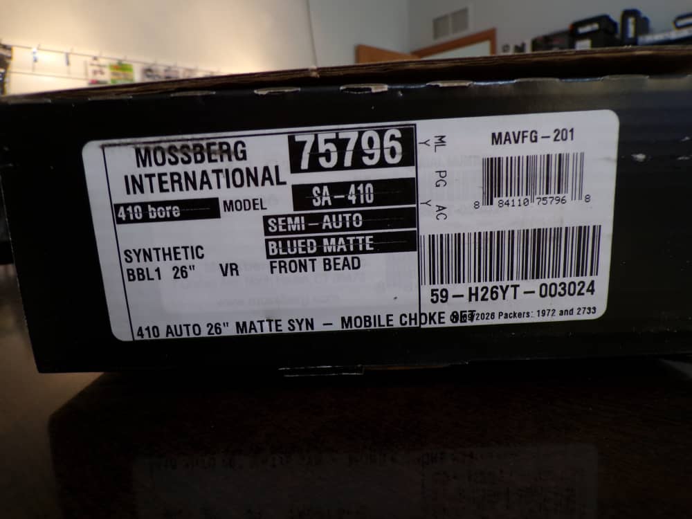 Mossberg SA Full Size 410 Gauge Semi-Auto  3" Chamber  26" Barrel 75796 -img-21