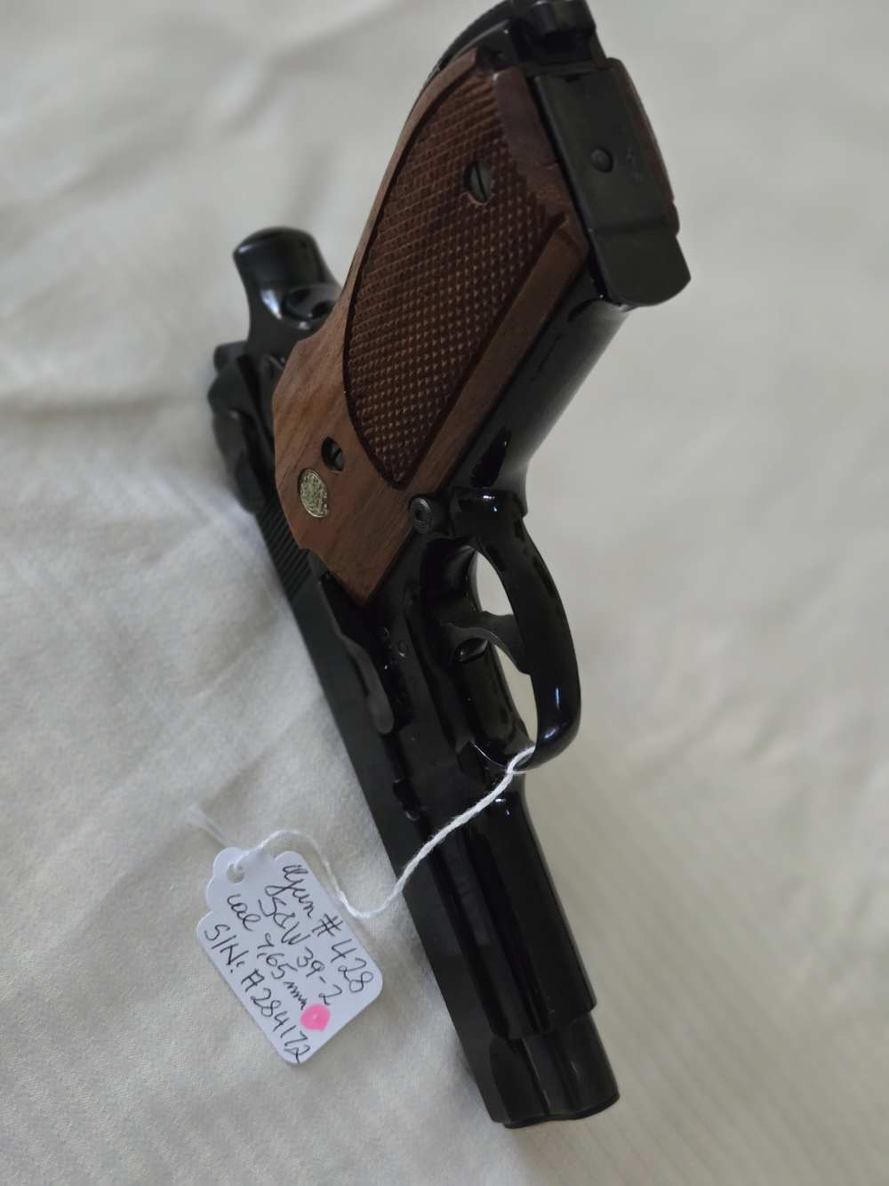 Extremely Rare .30Luger S&W Mod 39-2 Pistol, Adj Sight, only 500 made, 99% -img-13