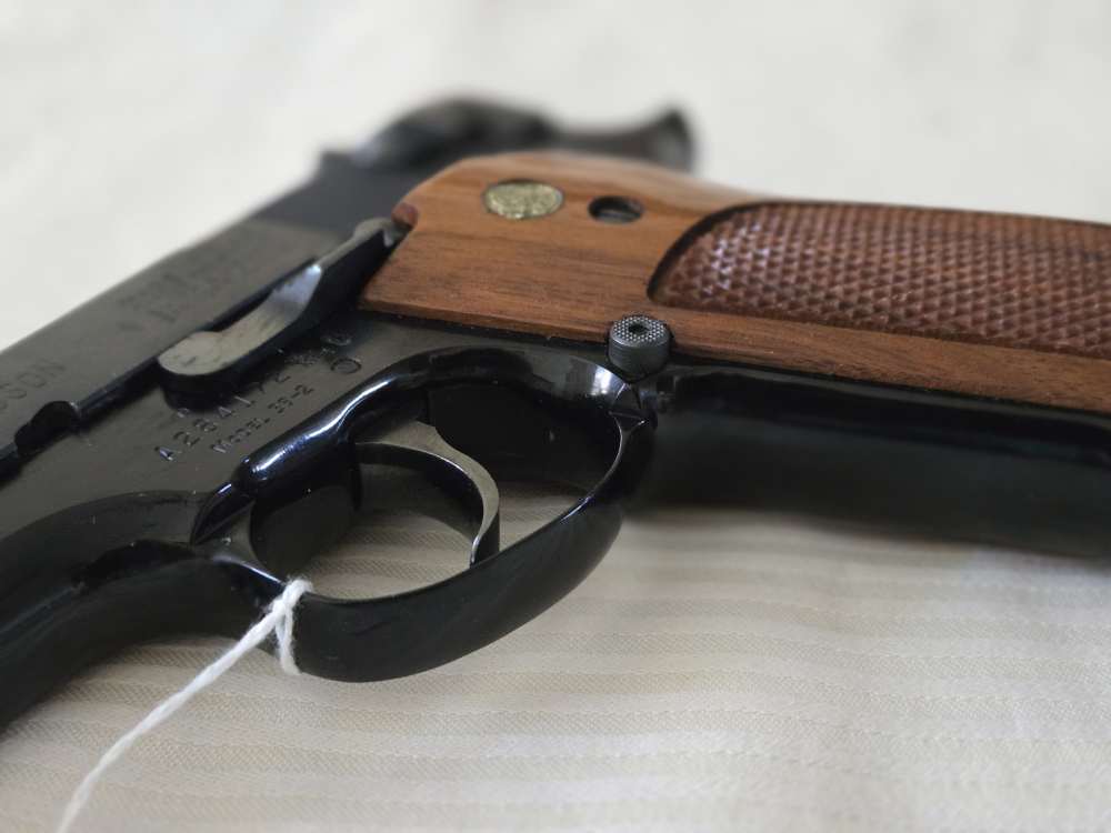 Extremely Rare .30Luger S&W Mod 39-2 Pistol, Adj Sight, only 500 made, 99% -img-12