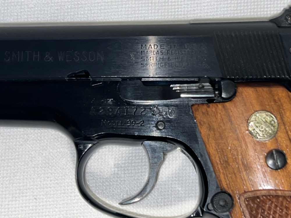 Extremely Rare .30Luger S&W Mod 39-2 Pistol, Adj Sight, only 500 made, 99% -img-2
