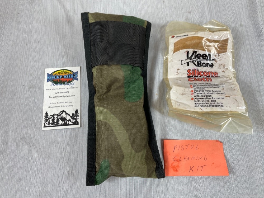 Camo Travel Pistol Cleaning Kit - Great for Range Bag! -img-1
