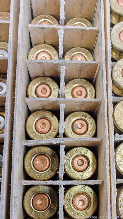 (5) "Early Vintage" Winchester & Remington 222 Rem  Box & Casings-img-15