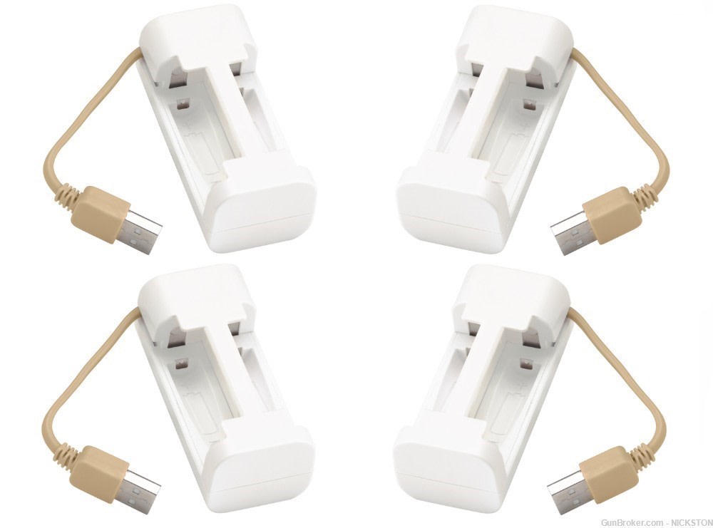 4 Multi Purpose Universal USB Chargers for AA & AAA Rechargeable Batteries-img-0