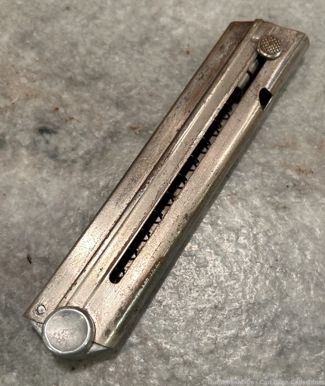 GERMAN LUGER P08 FACTORY MAGAZINE EAGLE 6 PROOF ALUMINUM S42 WWII 9MM-img-1