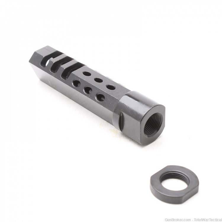 AR10 Mitigator Steel Muzzle Brake Compensator 5/8x24 + Jam Nut .308 AR-10-img-0