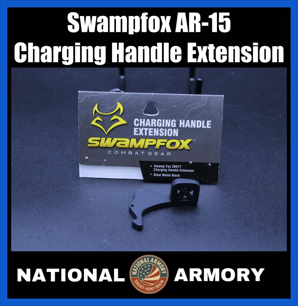 Swampfox AR-15 Charging Handle Extension Matte Black-img-0
