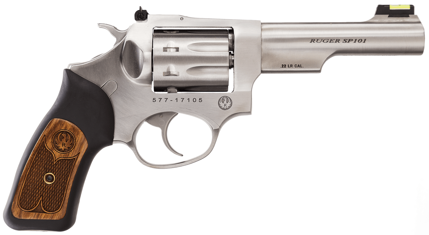 Ruger 5765 SP101 22 LR 8rd 4.20" Satin Stainless Steel Barrel, Cylinder & F-img-0