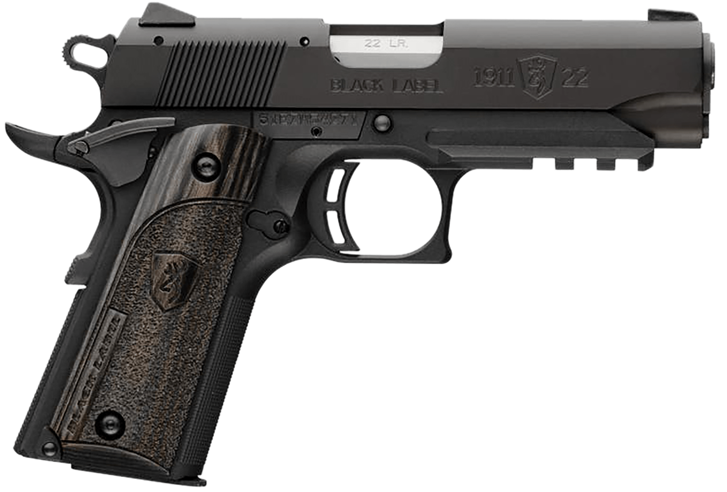 Browning 051817490 1911 Black Label Compact Frame 22 LR 10+1, 3.63" Stainle-img-0