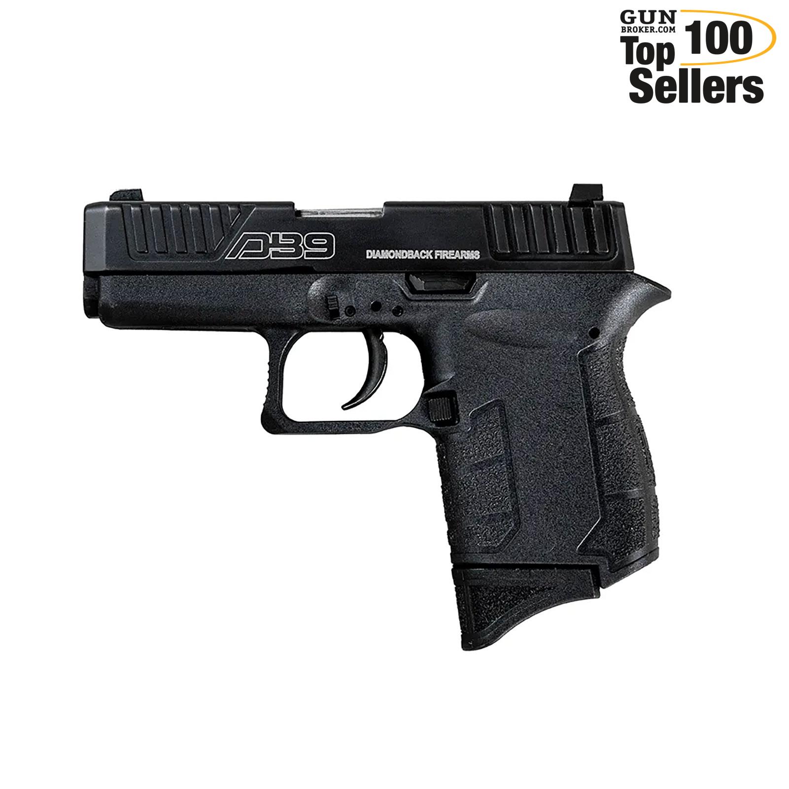 DIAMONDBACK DB9 Gen4 9mm 3.1in 6rd Black Semi-Auto Pistol (DB0200P001)-img-0
