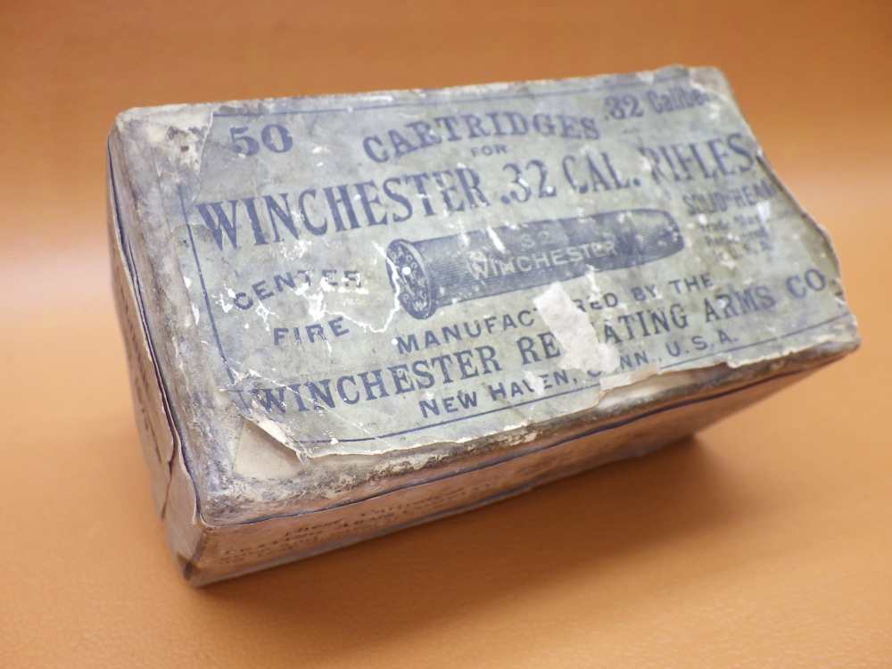 Circa 1900 Unopened Box of Winchester .32 Cal Black Powder - 50 Rnds-img-0