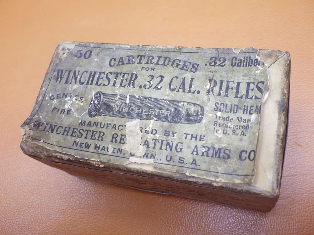Circa 1900 Unopened Box of Winchester .32 Cal Black Powder - 50 Rnds-img-1