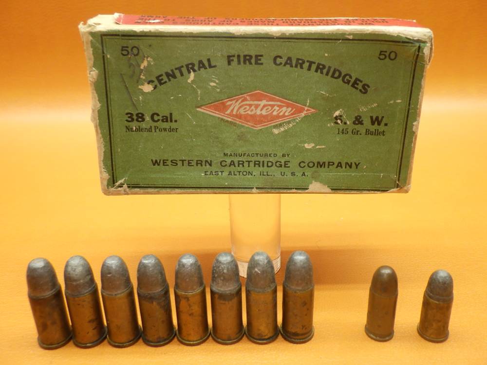 1920's Western Cartridge Co. .38Cal S&W Box w/8-Rnds & .32Auto/.32S&W-img-0