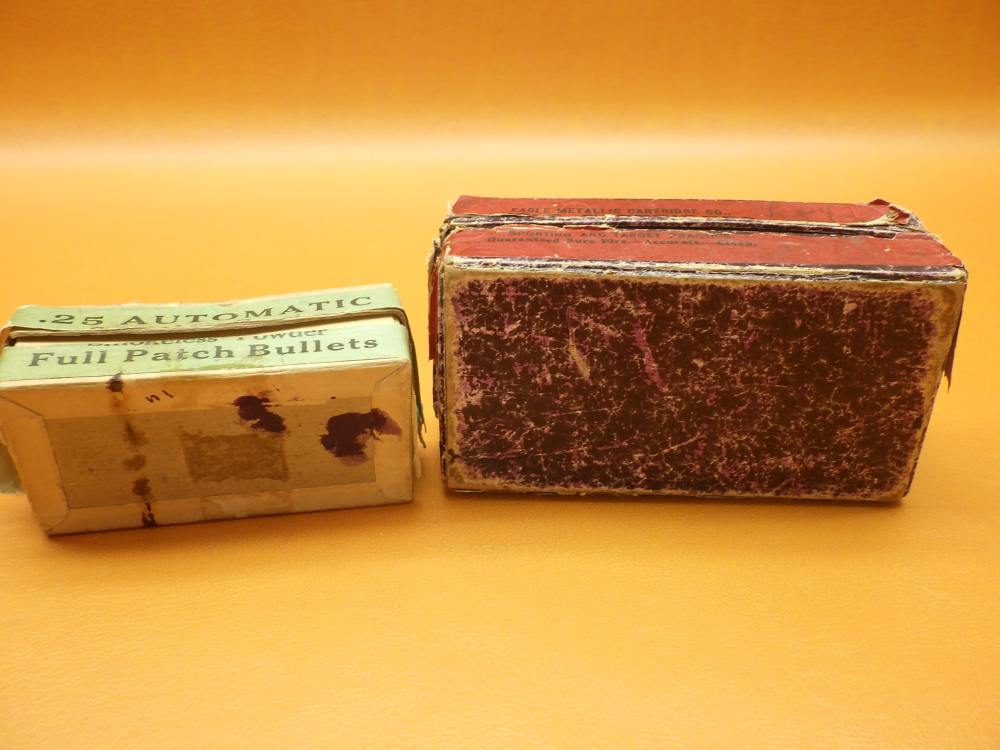 Two Collectible Ammo Boxes Eagle Metallic Cartridge Co.38S&W & Win .25ACP-img-8