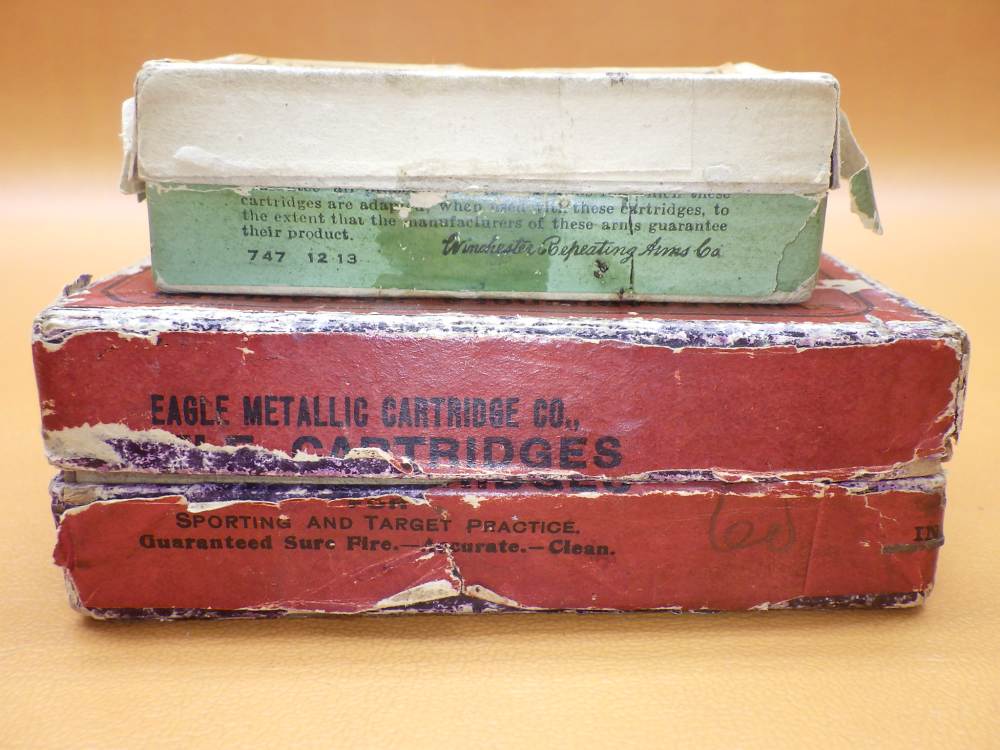 Two Collectible Ammo Boxes Eagle Metallic Cartridge Co.38S&W & Win .25ACP-img-6