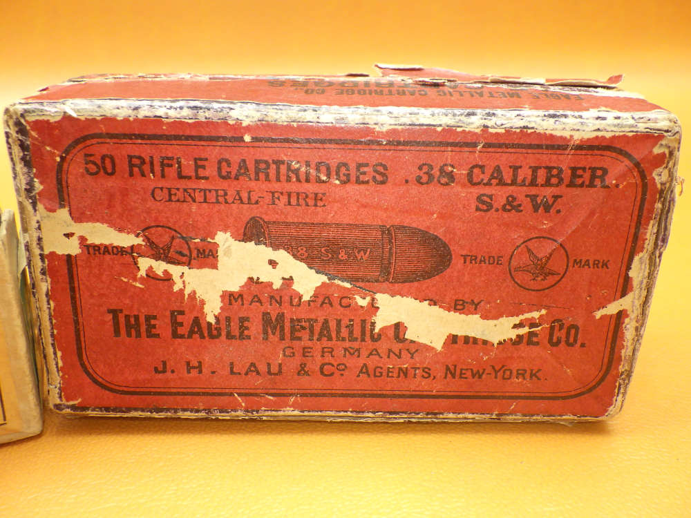 Two Collectible Ammo Boxes Eagle Metallic Cartridge Co.38S&W & Win .25ACP-img-2
