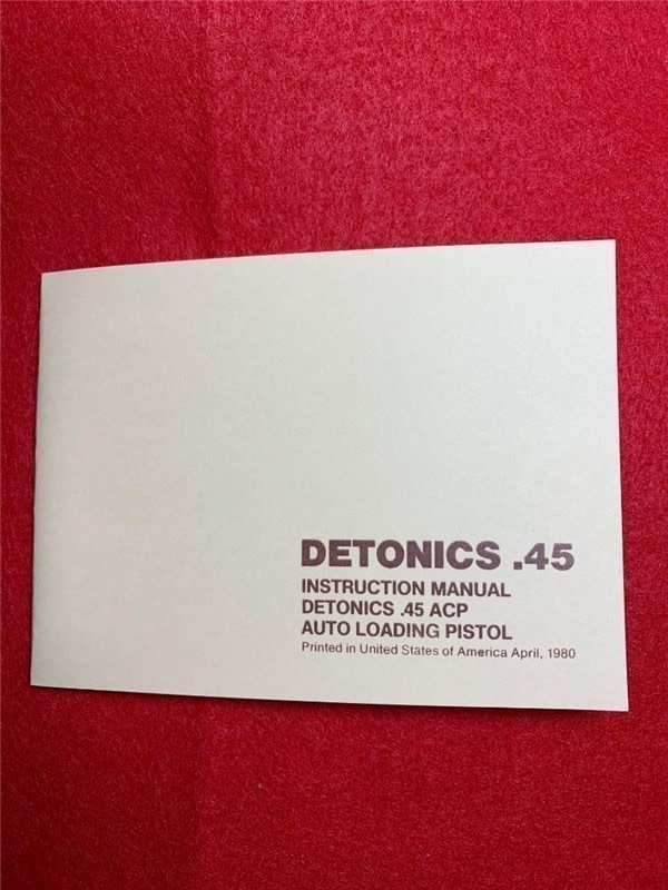 Detonics 45 Owners Manual -img-0