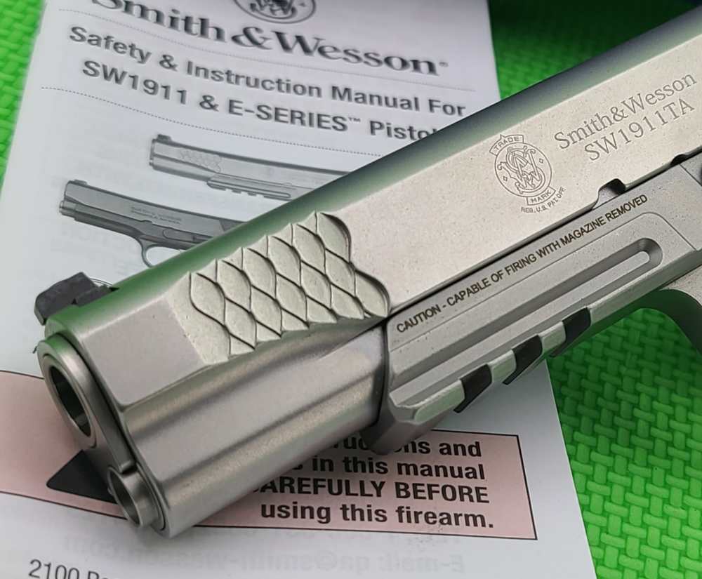 S&W SMITH & WESSON SW1911TA E-SERIES 45 ACP IN FACTORY BOX + ACCESSORY RAIL-img-5
