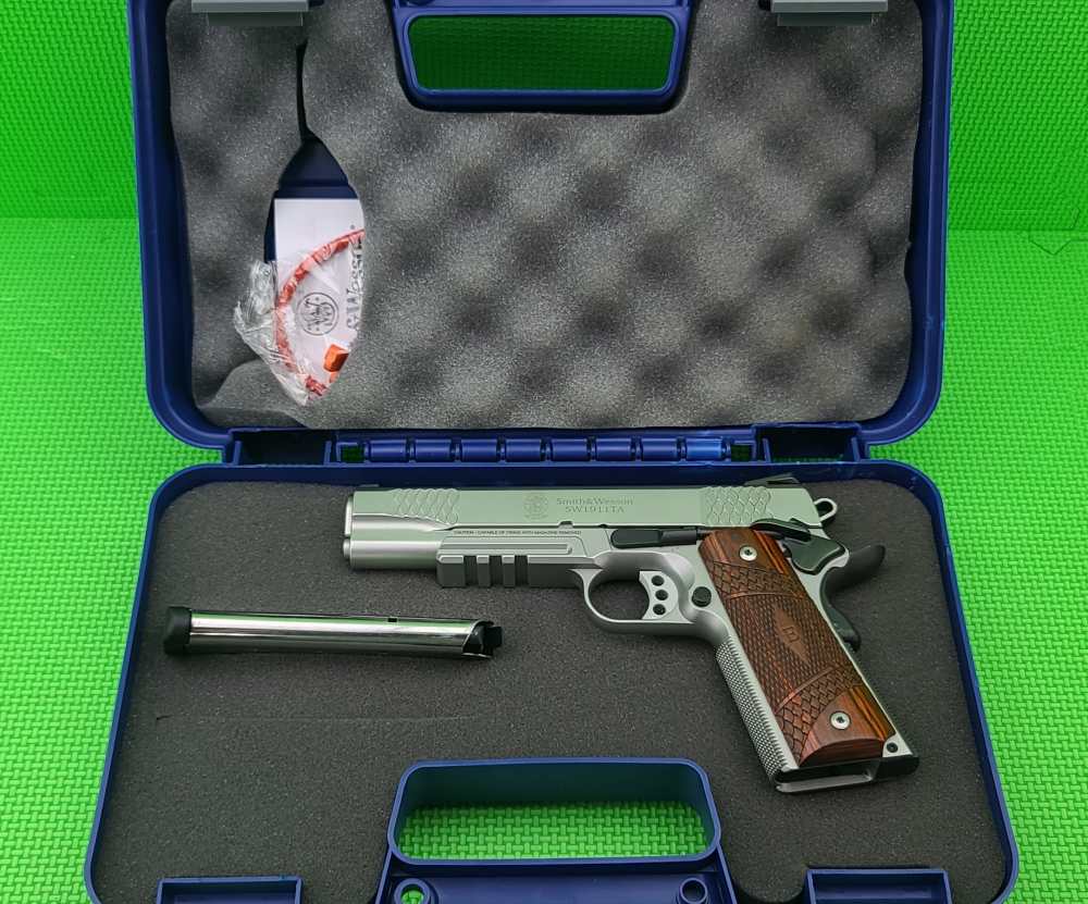 S&W SMITH & WESSON SW1911TA E-SERIES 45 ACP IN FACTORY BOX + ACCESSORY RAIL-img-2