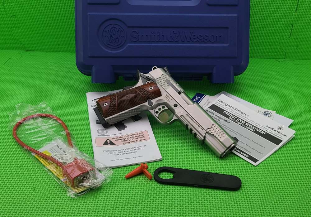 S&W SMITH & WESSON SW1911TA E-SERIES 45 ACP IN FACTORY BOX + ACCESSORY RAIL-img-12