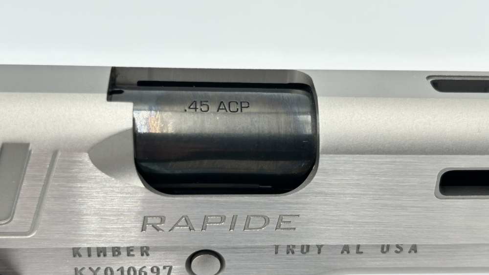 LNIB KIMBER RAPIDE (FROST) .45ACP SEMI AUTO 1911 STAINLESS ORIGINAL BOX/BAG-img-23