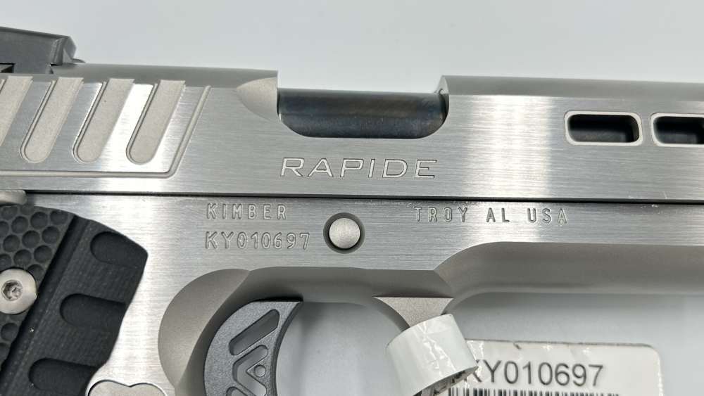 LNIB KIMBER RAPIDE (FROST) .45ACP SEMI AUTO 1911 STAINLESS ORIGINAL BOX/BAG-img-6