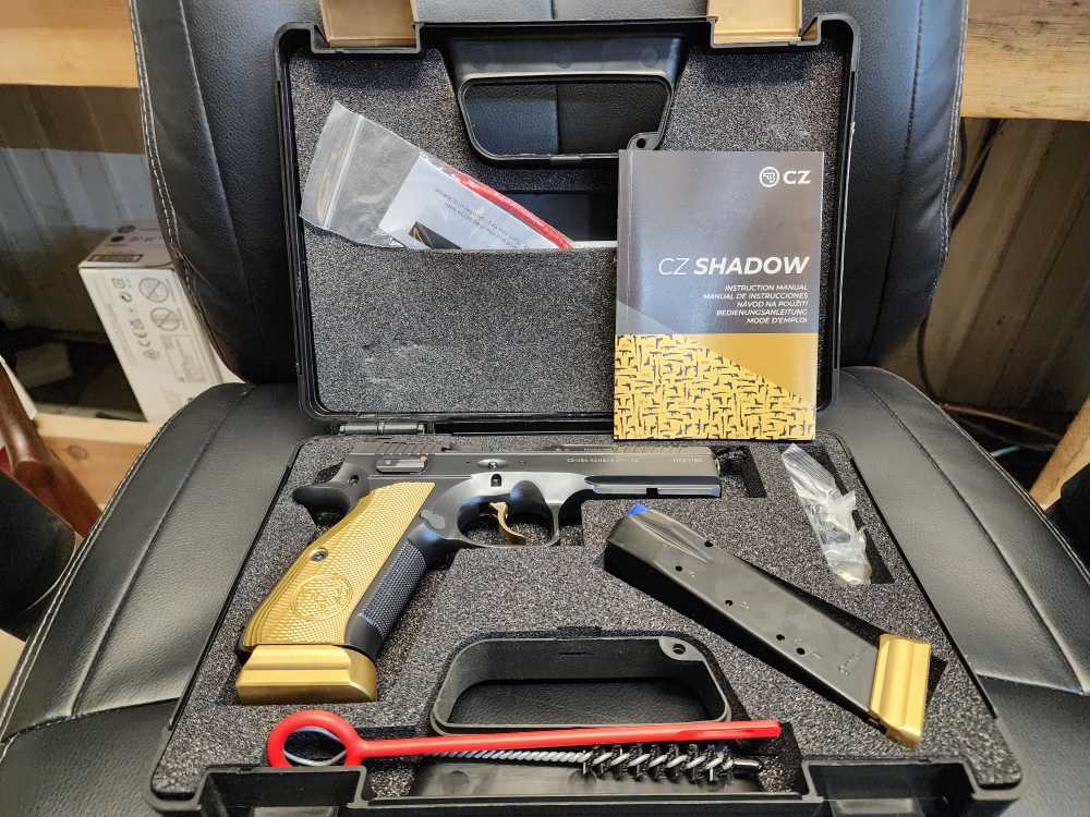 NEW! CZ-USA TALO LIMITED EDITION CZ 75 SHADOW 2 GOLD DIGGER 9MM 4.8" 1/1300-img-2