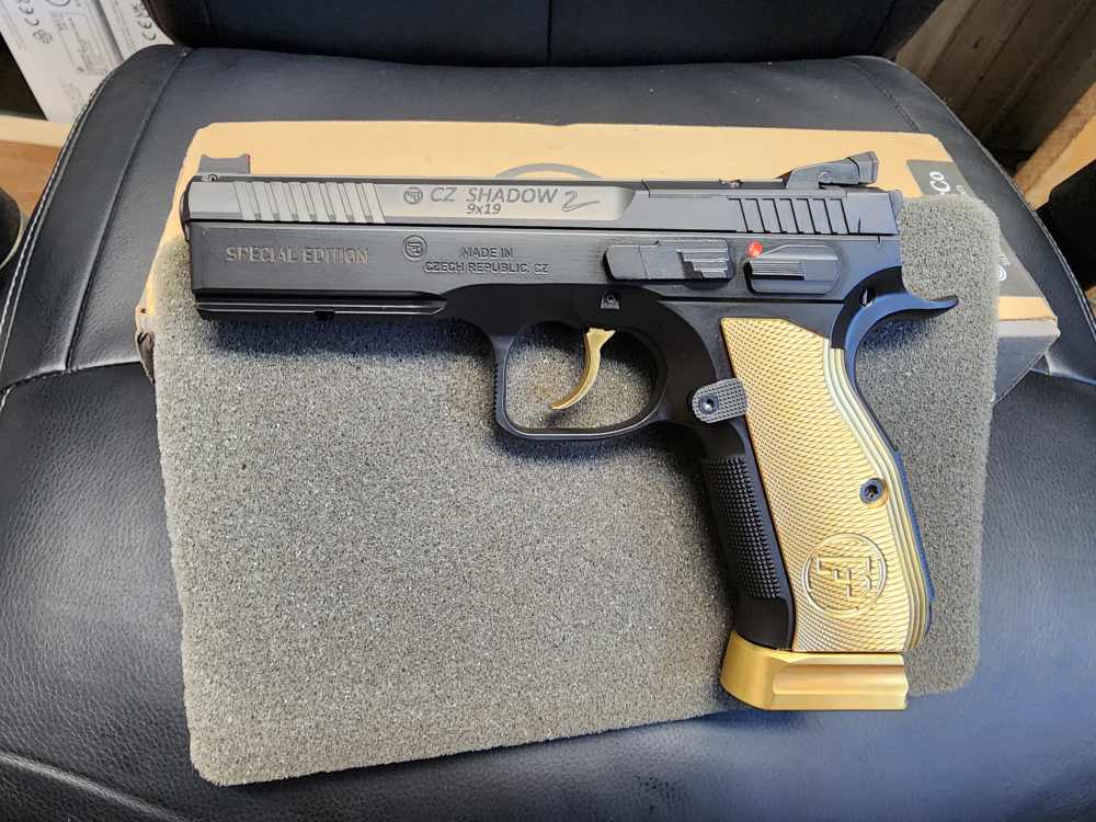 NEW! CZ-USA TALO LIMITED EDITION CZ 75 SHADOW 2 GOLD DIGGER 9MM 4.8" 1/1300-img-7