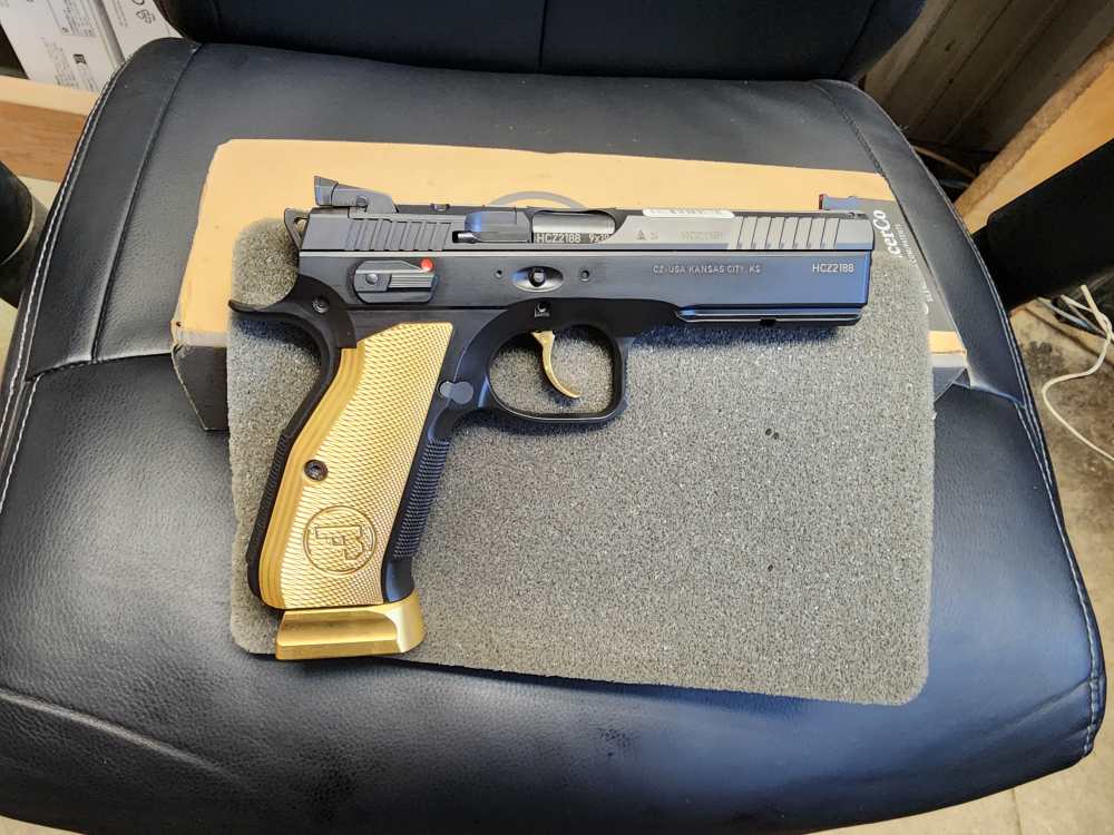 NEW! CZ-USA TALO LIMITED EDITION CZ 75 SHADOW 2 GOLD DIGGER 9MM 4.8" 1/1300-img-3