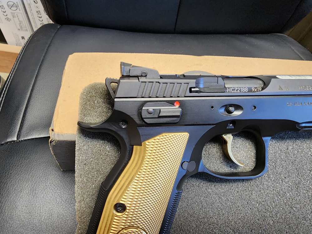 NEW! CZ-USA TALO LIMITED EDITION CZ 75 SHADOW 2 GOLD DIGGER 9MM 4.8" 1/1300-img-5