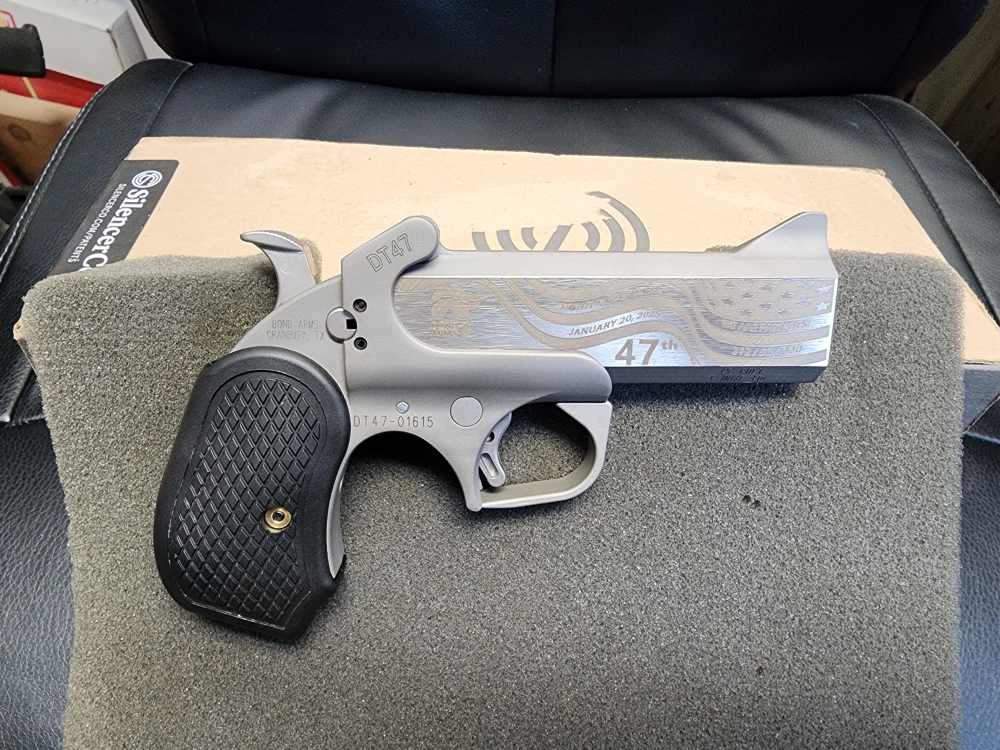 PICS! NEW BOND ARMS DERRINGER PRESIDENT TRUMP LEGEND 45 COLT 410 4.25" DT47-img-3