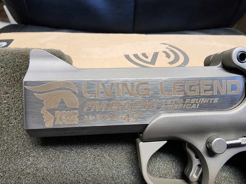 PICS! NEW BOND ARMS DERRINGER PRESIDENT TRUMP LEGEND 45 COLT 410 4.25" DT47-img-9