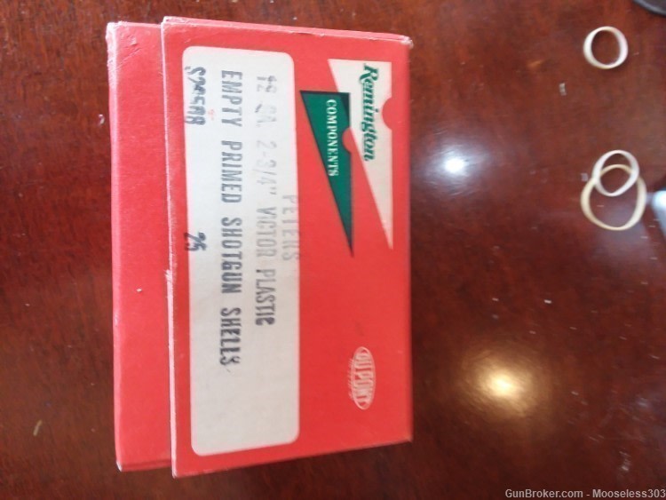 Red Remington Peters 12 Gauge 2.75" Hulls NIB AND Original Box  25 Count-img-8