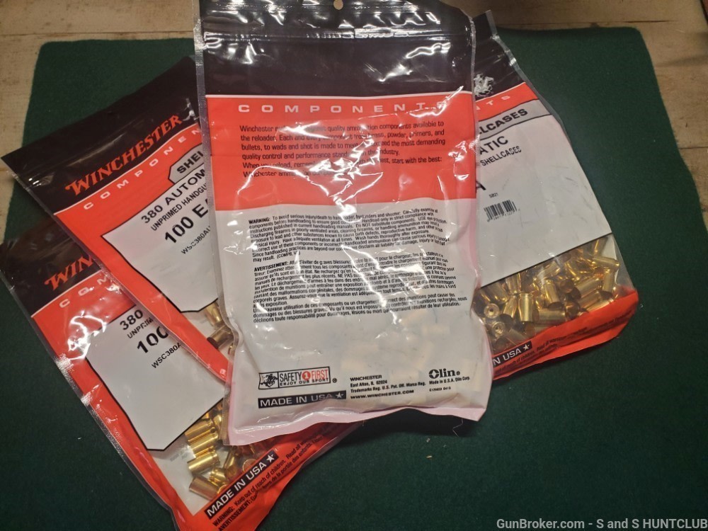 380 Automatic ACP Auto Reloading Brass 500 Kimber Micro Sig Sauer P238 P365-img-5